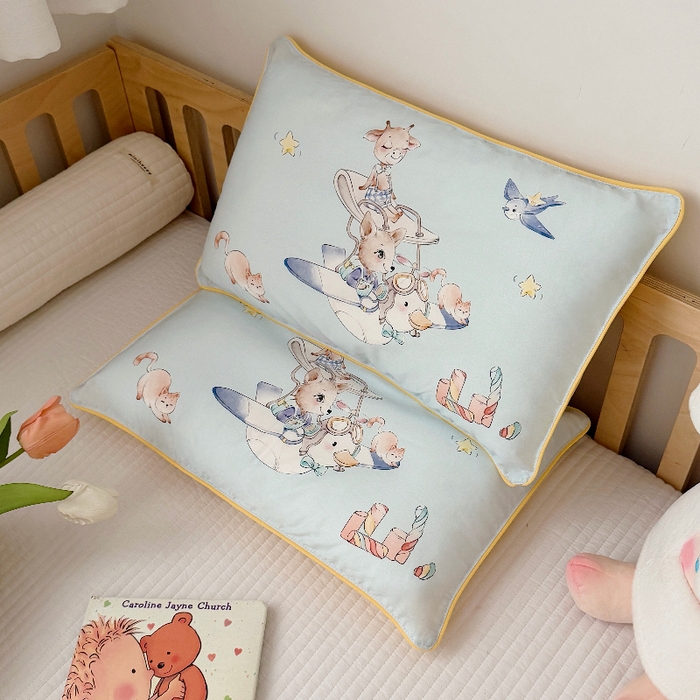 91家纺网 家纺一手货源 找家纺 （总）萌宝家纺 2026新款A类60S全棉纯棉儿童枕套大版宝宝枕头枕芯