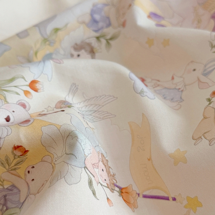 91家纺网 家纺一手货源 找家纺 萌宝家纺 2026新款A类60S全棉纯棉儿童枕套大版宝宝枕头枕芯 云月绮梦