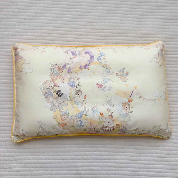 91家纺网 家纺一手货源 找家纺 萌宝家纺 2026新款A类60S全棉纯棉儿童枕套大版宝宝枕头枕芯 云月绮梦