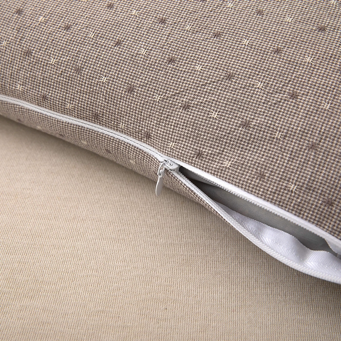 91家纺网 家纺一手货源 找家纺 梦莱家纺 2026新款呼呼猪水洗棉麻荞麦枕 呼呼猪-灰