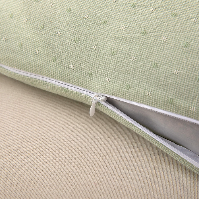 91家纺网 家纺一手货源 找家纺 梦莱家纺 2026新款呼呼猪水洗棉麻荞麦枕 呼呼猪-绿