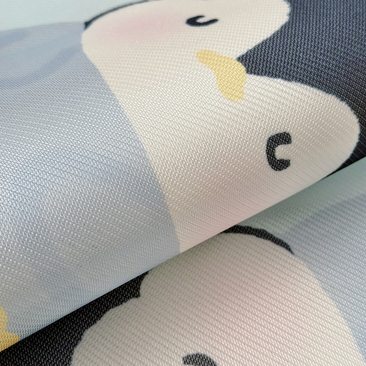 91家纺网 家纺一手货源 找家纺 萌宝家纺 2026新款夏季凉感儿童冰丝枕套双面冰藤枕枕头枕芯 音乐企鹅