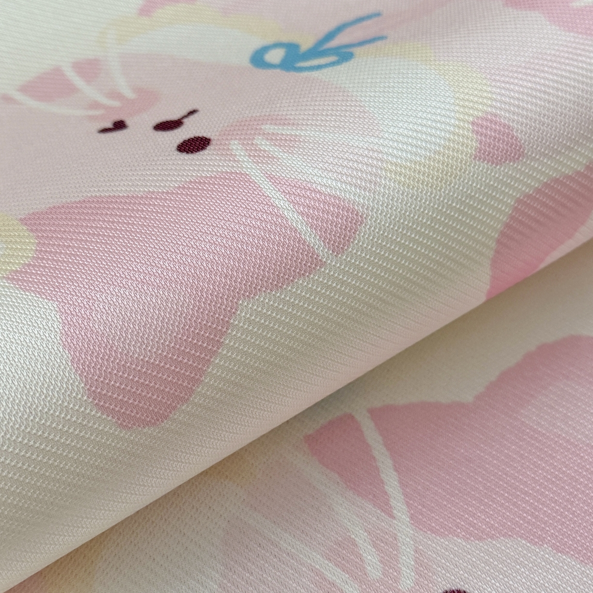 91家纺网 家纺一手货源 找家纺 萌宝家纺 2026新款夏季凉感儿童冰丝枕套双面冰藤枕枕头枕芯 小猫咪