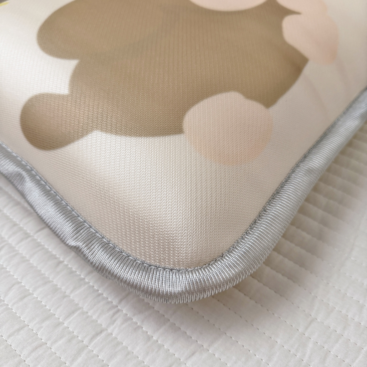 91家纺网 家纺一手货源 找家纺 萌宝家纺 2026新款夏季凉感儿童冰丝枕套双面冰藤枕枕头枕芯 小狗-棕色