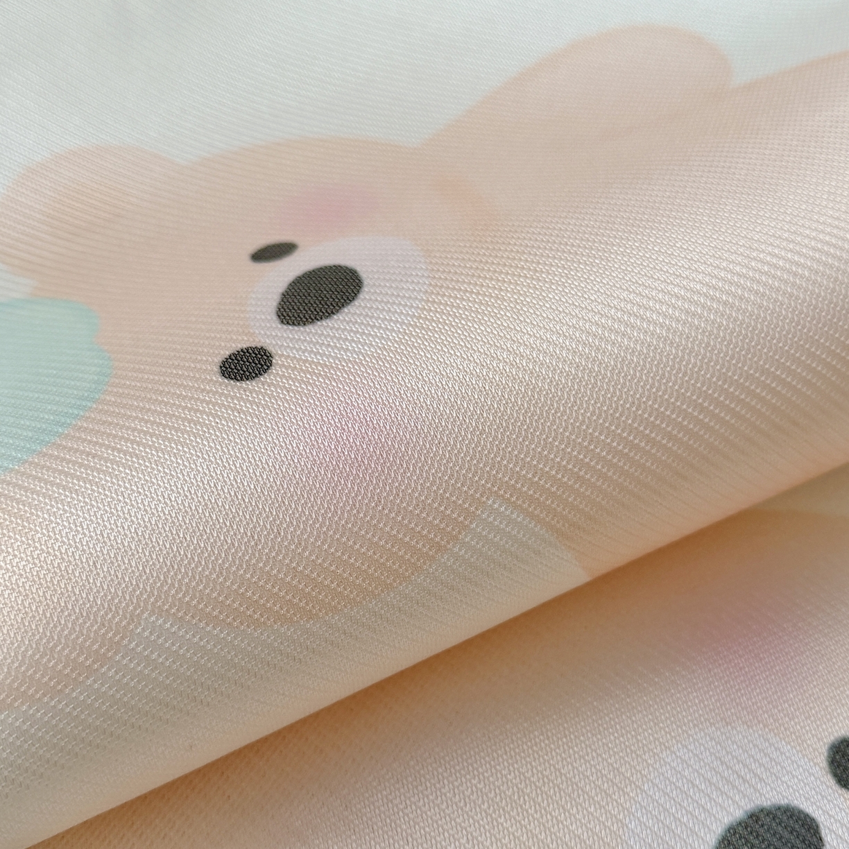 91家纺网 家纺一手货源 找家纺 萌宝家纺 2026新款夏季凉感儿童冰丝枕套双面冰藤枕枕头枕芯 小熊