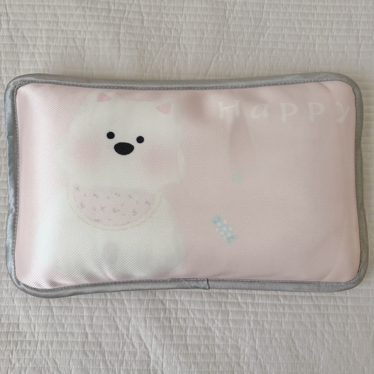 91家纺网 家纺一手货源 找家纺 萌宝家纺 2026新款夏季凉感儿童冰丝枕套双面冰藤枕枕头枕芯 西高地-粉