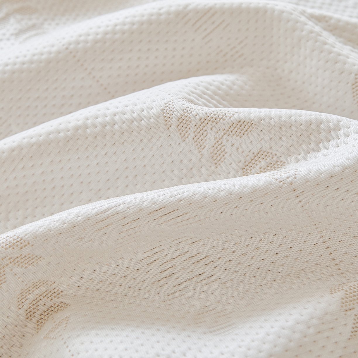 91家纺网 家纺一手货源 找家纺 卡初家居（原微来） 2026新款PE凉感冰丝沙发盖毯沙发巾系列 木槿-米