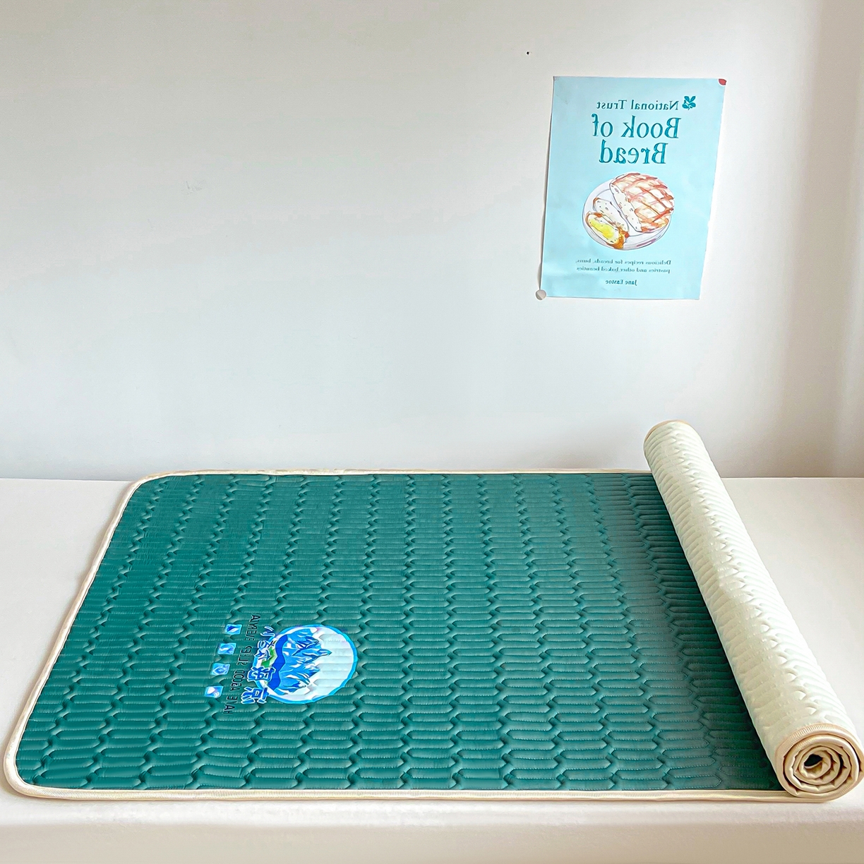 91家纺网 家纺一手货源 找家纺 奇丝雅 026新款夏季A类乳胶凉席冰丝席冰丝凉席学生宿舍单人席子软可机洗凉席-学生床 墨绿