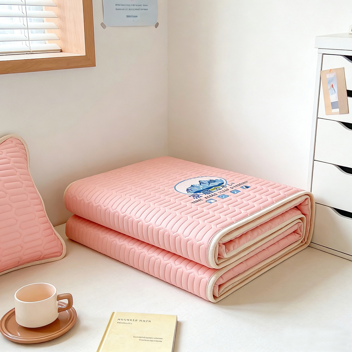 91家纺网 家纺一手货源 找家纺 奇丝雅 026新款夏季A类乳胶凉席冰丝席冰丝凉席学生宿舍单人席子软可机洗凉席-学生床 玉色