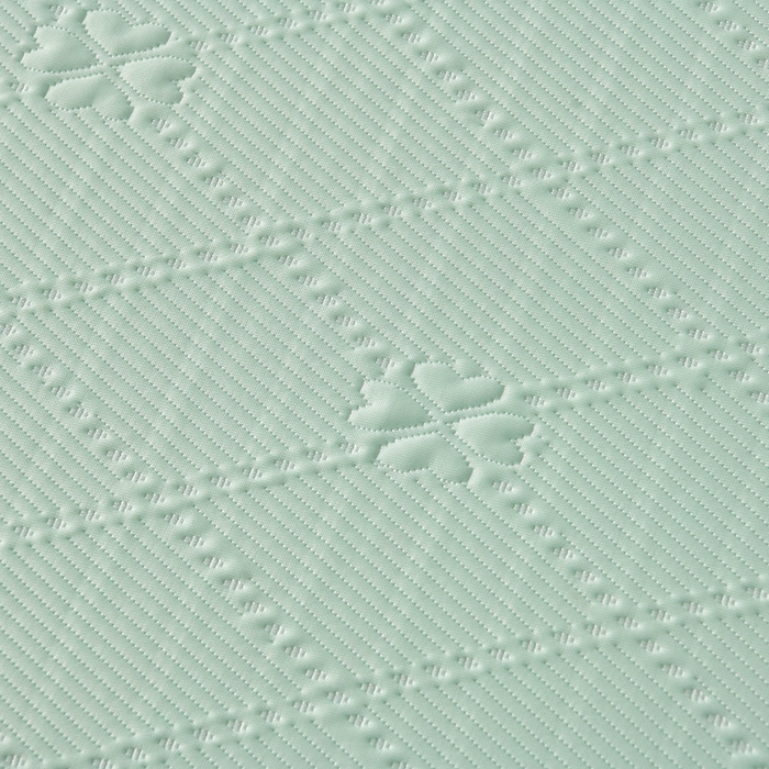 91家纺网 家纺一手货源 找家纺 畅畅家纺  2026新款网红爆款夏季立体爱心冰豆豆凉席床裙款三件套 爱心-浅绿