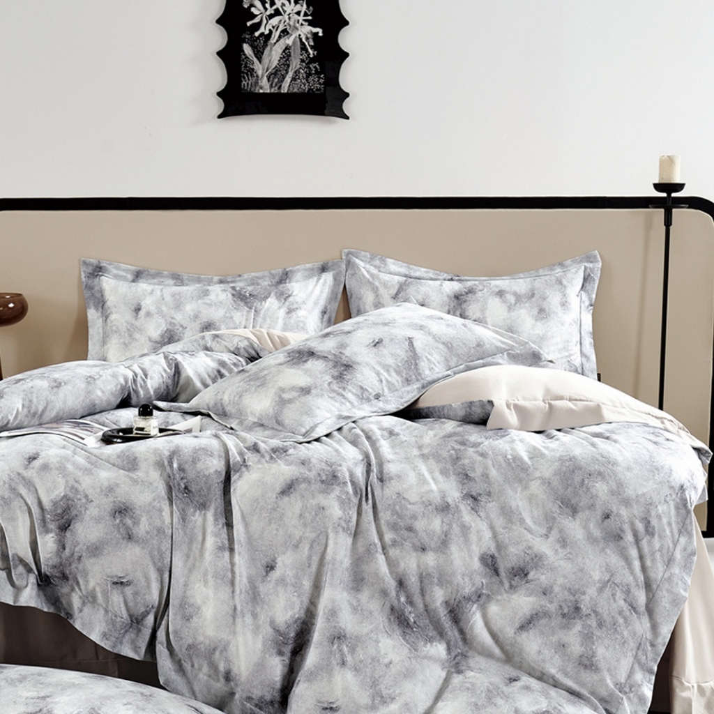 91家纺网 家纺一手货源 找家纺 （总）芯丝路家纺 2026新款全棉磨毛数码印花四件套(宽边款)