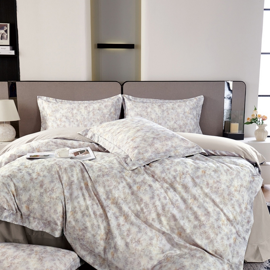 91家纺网 家纺一手货源 找家纺 （总）芯丝路家纺 2026新款全棉磨毛数码印花四件套(宽边款)