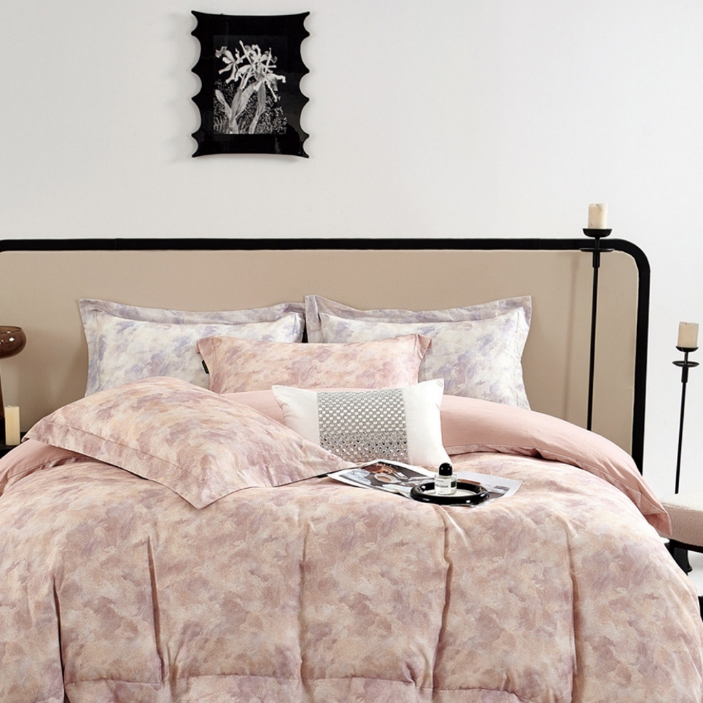 91家纺网 家纺一手货源 找家纺 （总）芯丝路家纺 2026新款全棉磨毛数码印花四件套(宽边款)