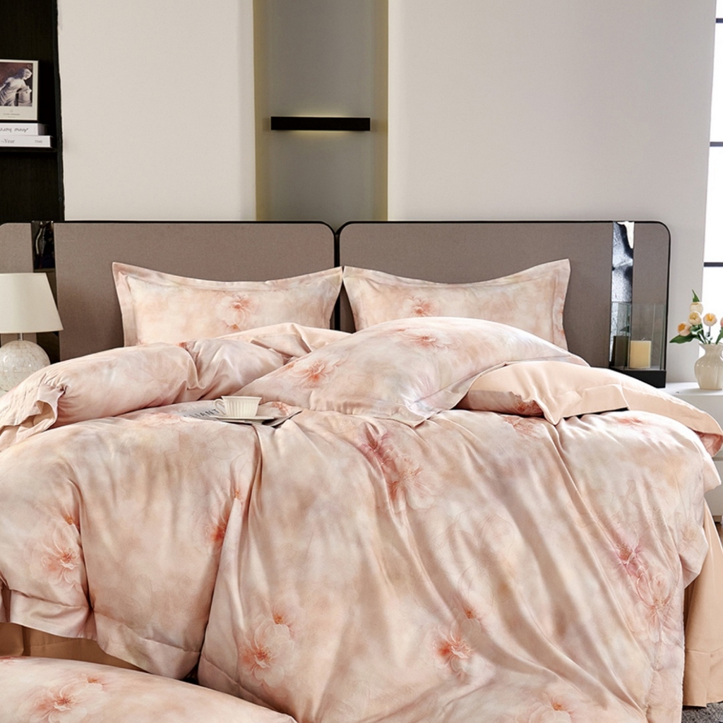 91家纺网 家纺一手货源 找家纺 （总）芯丝路家纺 2026新款全棉磨毛数码印花四件套(宽边款)