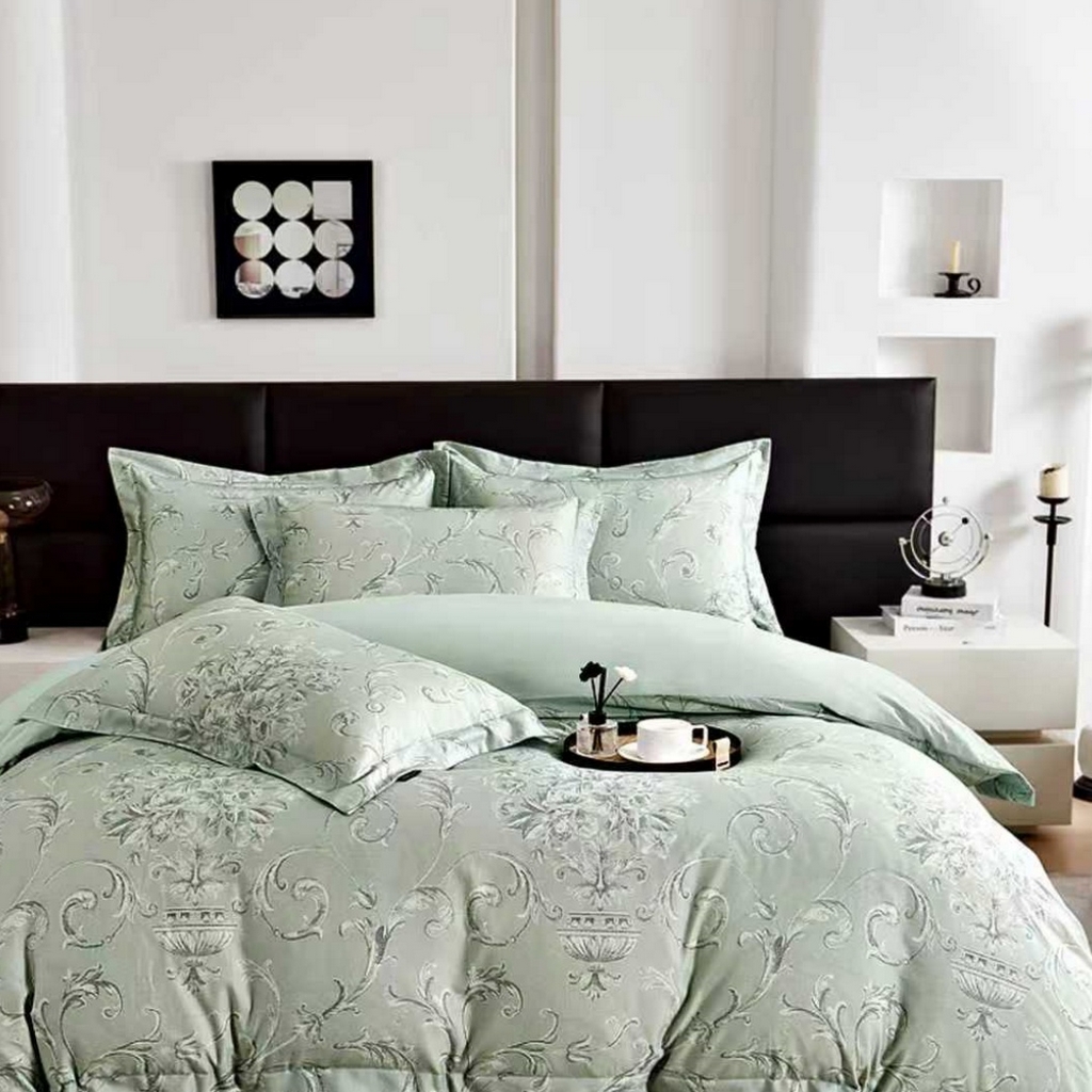 91家纺网 家纺一手货源 找家纺 （总）芯丝路家纺 2026新款全棉磨毛数码印花四件套(宽边款)