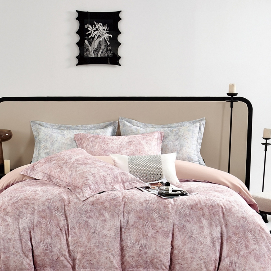 91家纺网 家纺一手货源 找家纺 （总）芯丝路家纺 2026新款全棉磨毛数码印花四件套(宽边款)