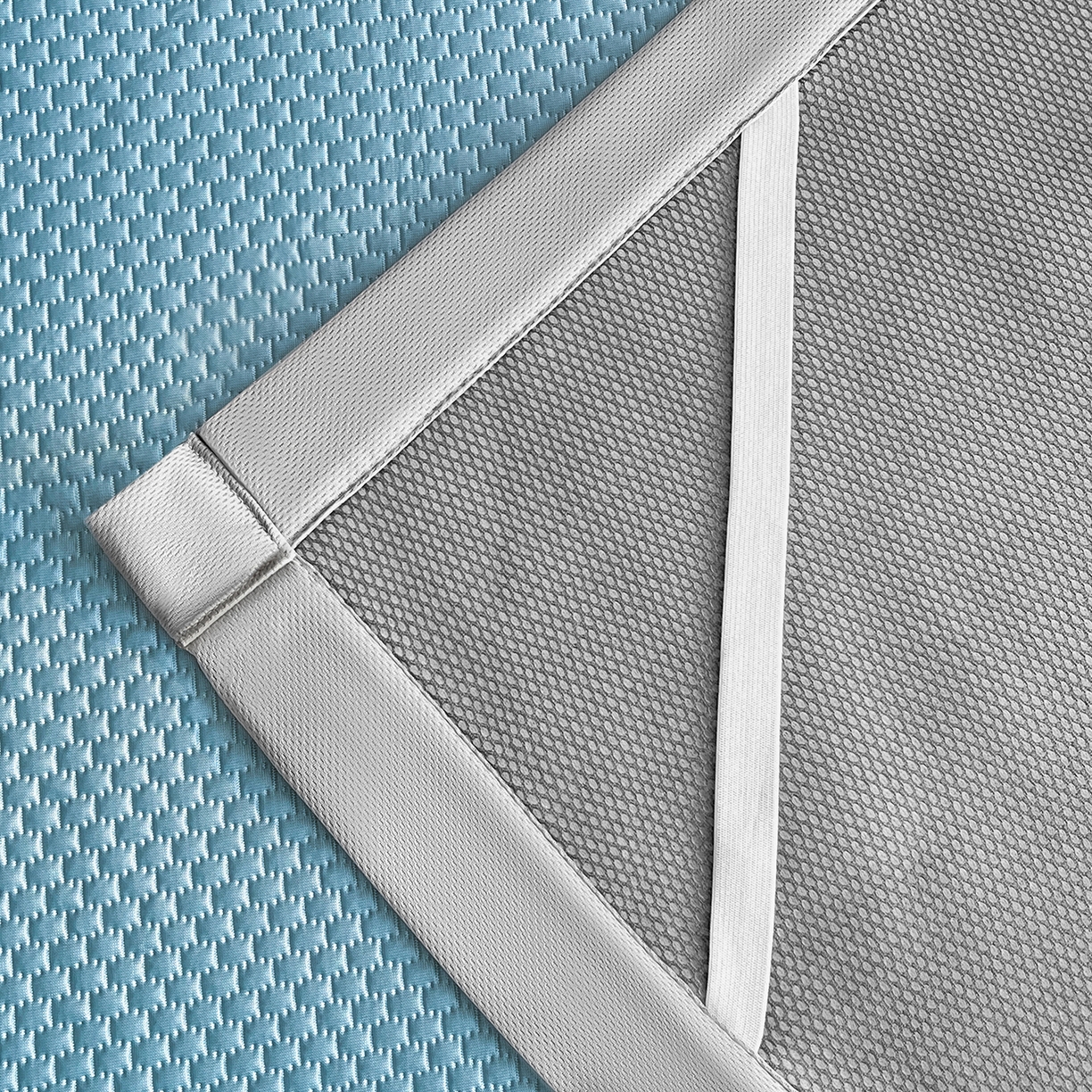 91家纺网 家纺一手货源 找家纺 奇丝雅 2026新款夏季A类真PE凉感冰豆豆凉席冰丝床单单件冰丝席可机洗单人-学生床 八宝熊-蓝