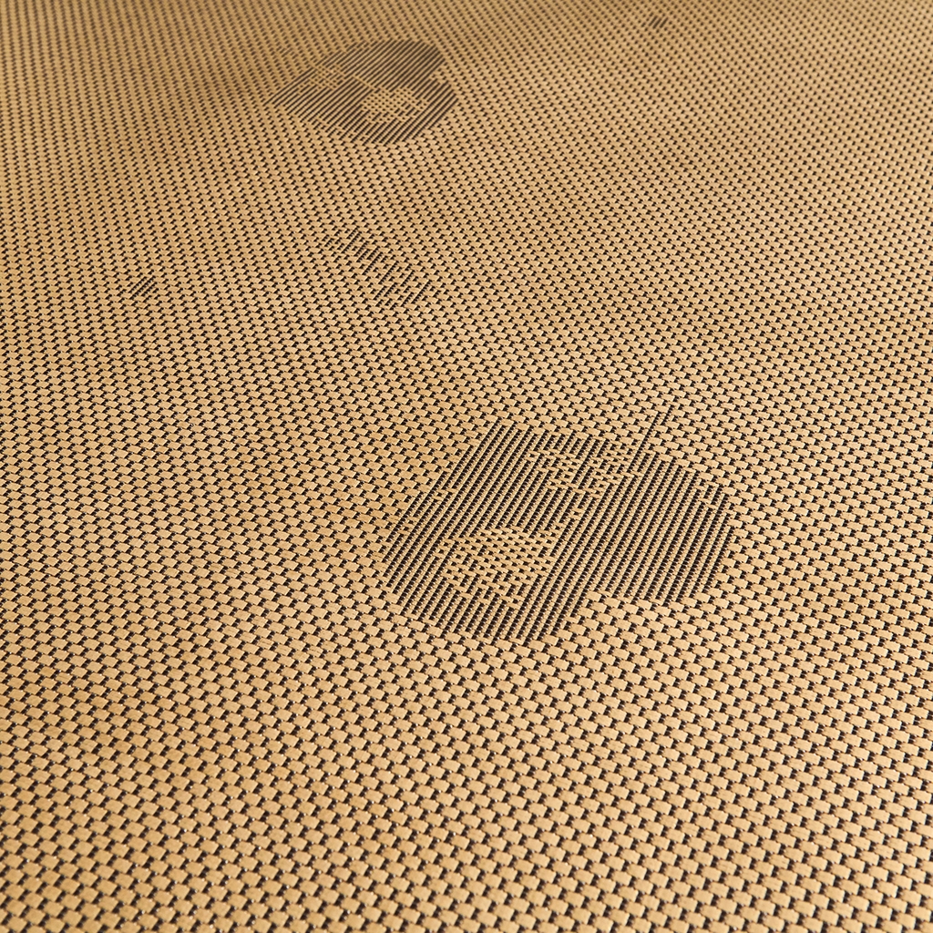 91家纺网 家纺一手货源 找家纺 青雅席业 2026新款防滑3D复合冰藤凉席三件套 冰藤-心心相印-金