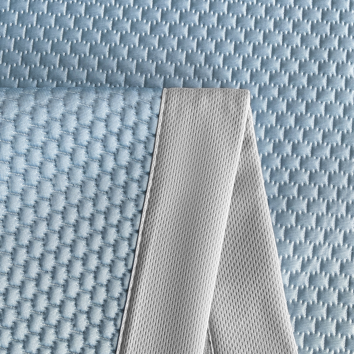 91家纺网 家纺一手货源 找家纺 奇丝雅 2026新款夏季A类真PE凉感冰豆豆凉席冰丝床单单件冰丝席可机洗单人-学生床 八宝熊-蓝