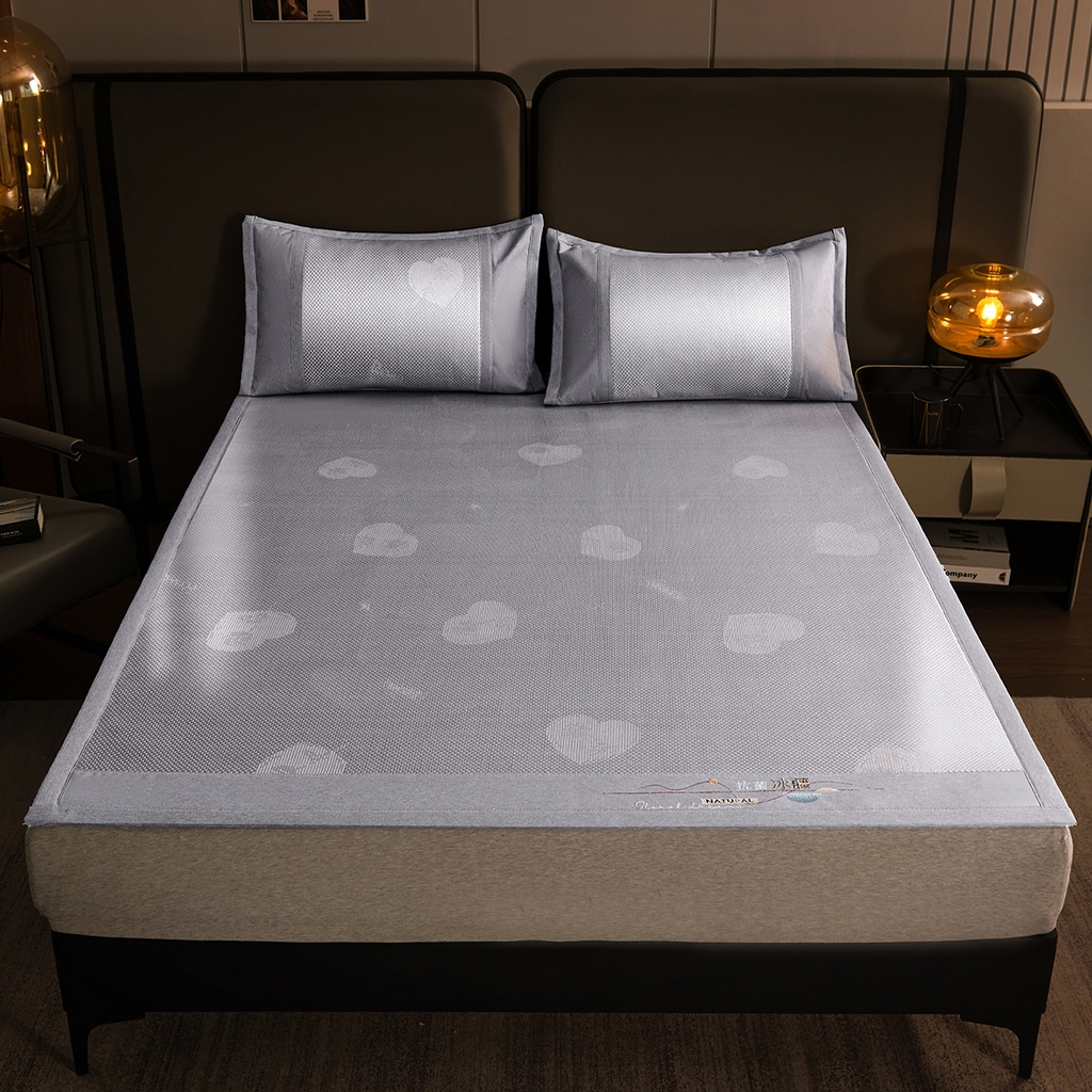 91家纺网 家纺一手货源 找家纺 （总）青雅席业 2026新款防滑3D复合冰藤凉席三件套