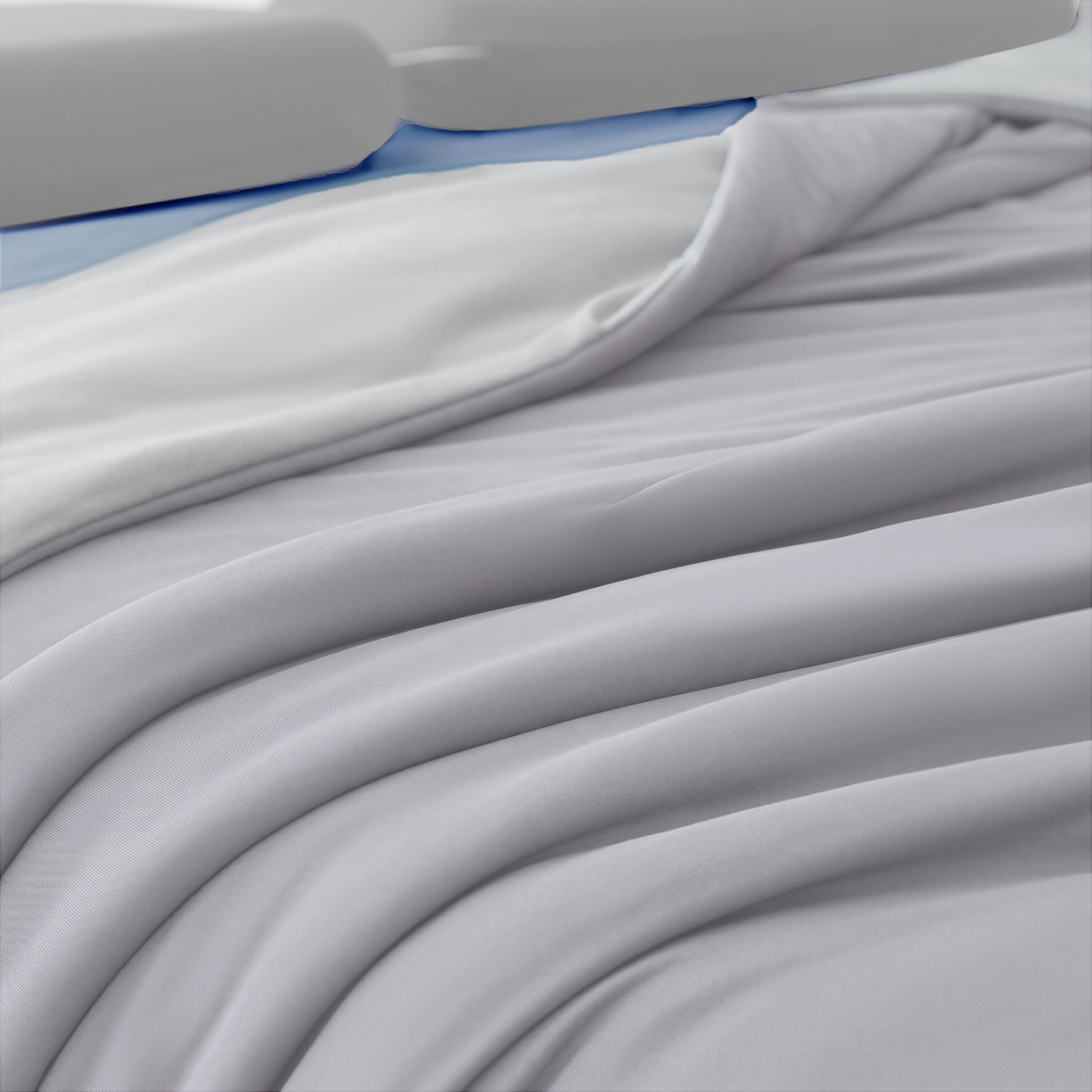 91家纺网 家纺一手货源 找家纺 恒科家纺 2026春夏新款某朵同款质量夏季双感深睡被夏被夏凉被pro3.0（含包装） 青空灰