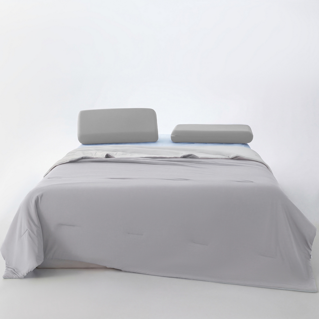 91家纺网 家纺一手货源 找家纺 恒科家纺 2026春夏新款某朵同款质量夏季双感深睡被夏被夏凉被pro3.0（含包装） 青空灰