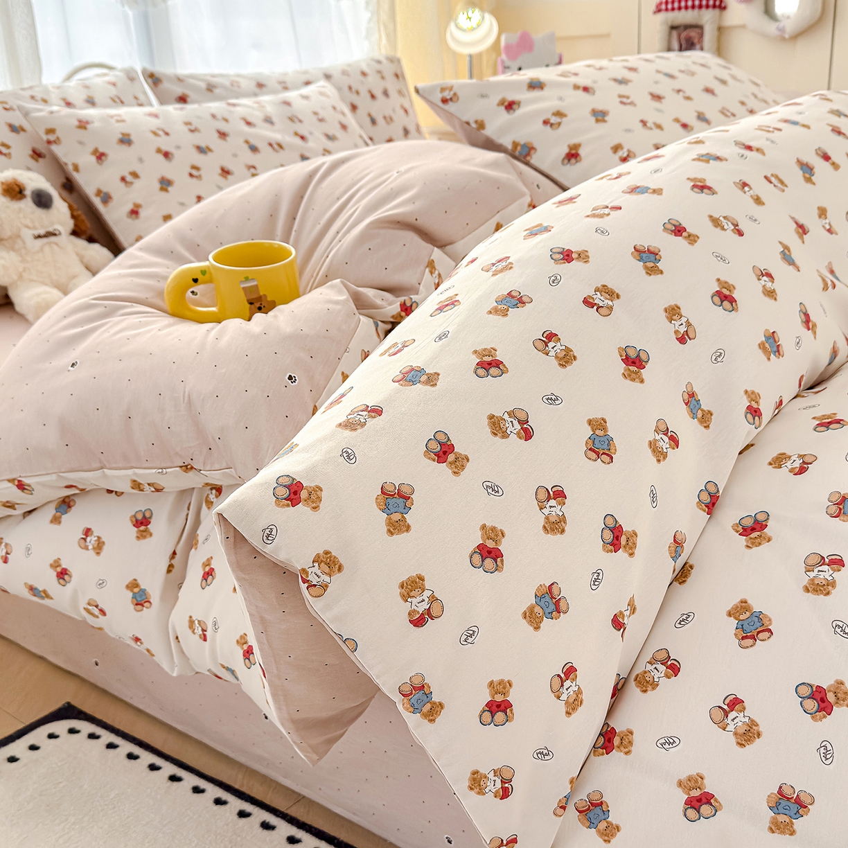 91家纺网 家纺一手货源 找家纺 （总）铺尚美家纺 2026新款12868新疆全棉纯棉印花四件套（提供质检报告