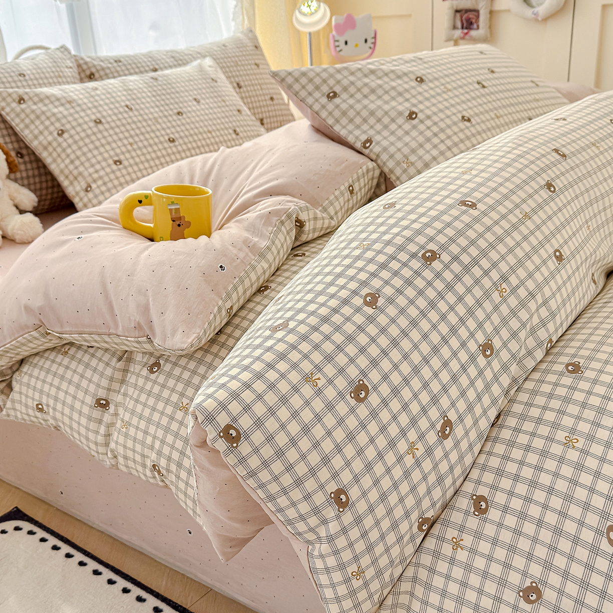 91家纺网 家纺一手货源 找家纺 （总）铺尚美家纺 2026新款12868新疆全棉纯棉印花四件套（提供质检报告