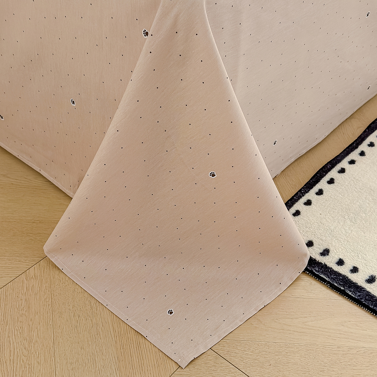 91家纺网 家纺一手货源 找家纺 铺尚美家纺 2026新款12868新疆全棉纯棉印花四件套（提供质检报告 烘焙熊熊