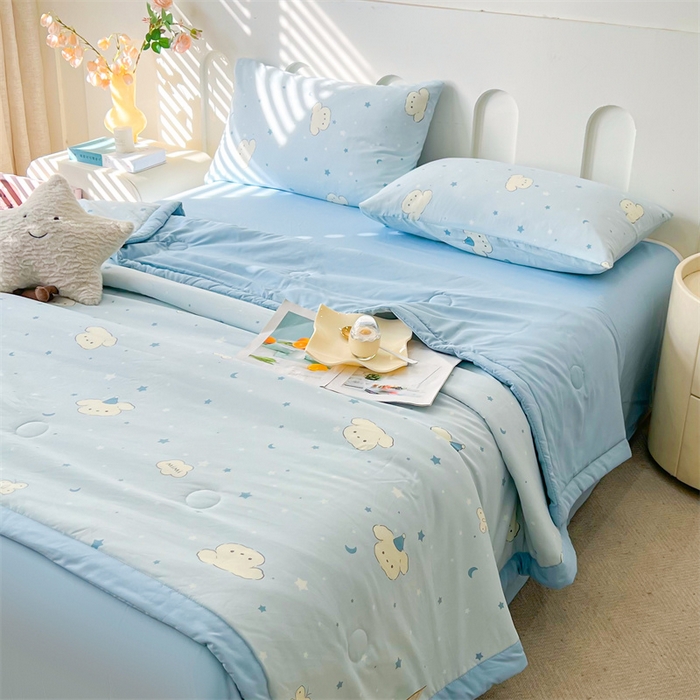 91家纺网 家纺一手货源 找家纺 （总）爱屋及屋 2026新款小清新水洗棉棉花夏被夏凉被空调被