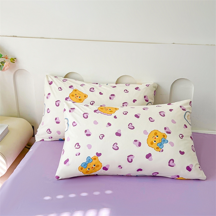 91家纺网 家纺一手货源 找家纺 爱屋及屋 2026新款小清新水洗棉棉花夏被夏凉被空调被 豹纹小熊