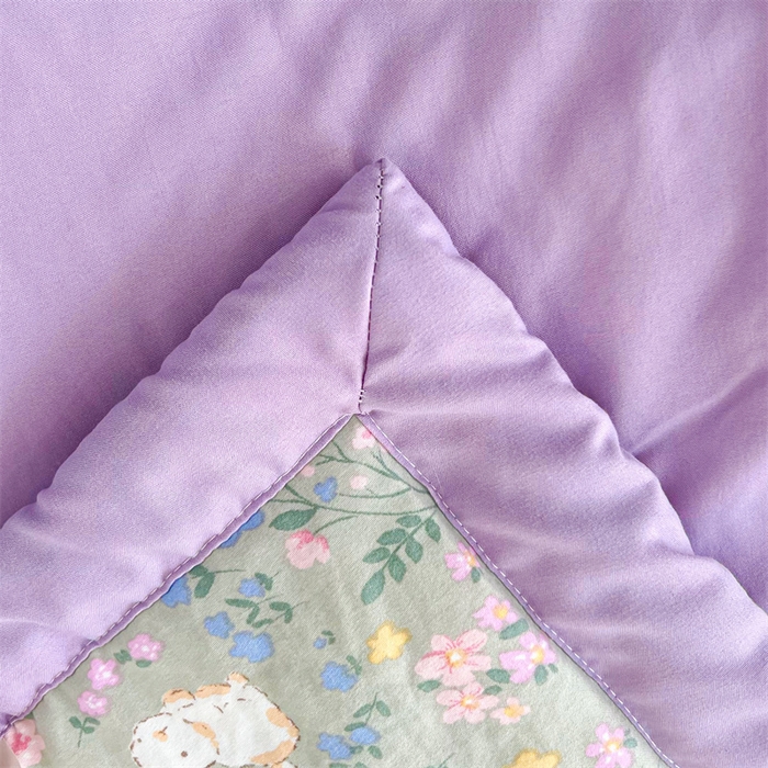 91家纺网 家纺一手货源 找家纺 爱屋及屋 2026新款小清新水洗棉棉花夏被夏凉被空调被 春意