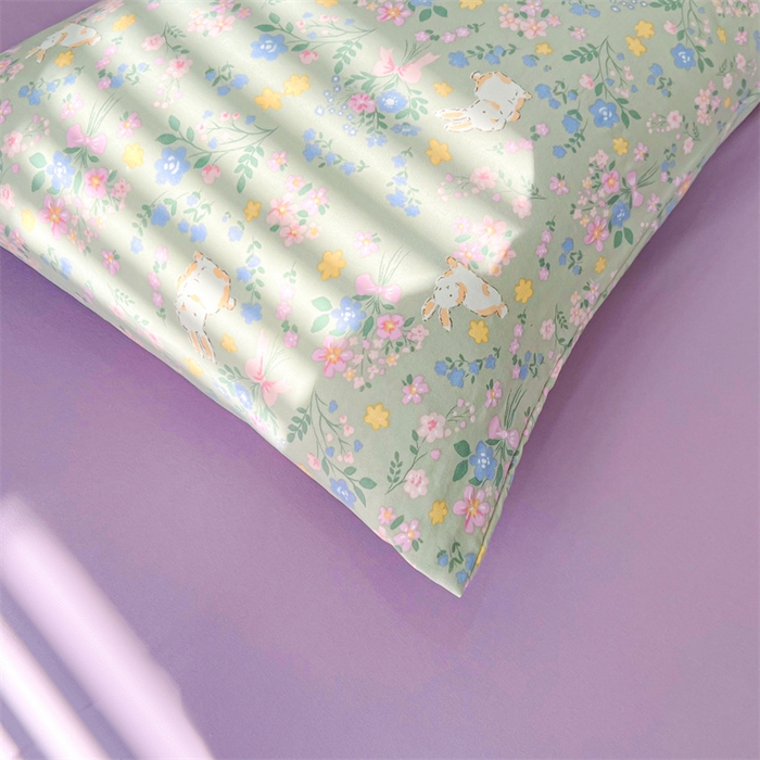 91家纺网 家纺一手货源 找家纺 爱屋及屋 2026新款小清新水洗棉棉花夏被夏凉被空调被 春意