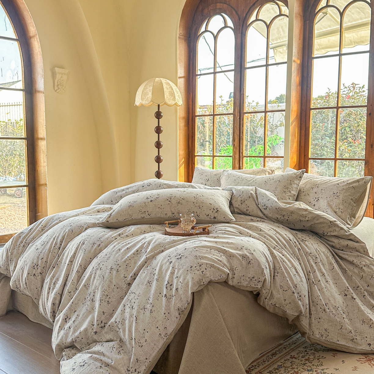 91家纺网 家纺一手货源 找家纺 （总）田野 2026新款全棉棉麻四件套-碎花系列