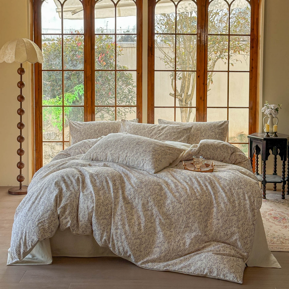 91家纺网 家纺一手货源 找家纺 （总）田野 2026新款全棉棉麻四件套-碎花系列