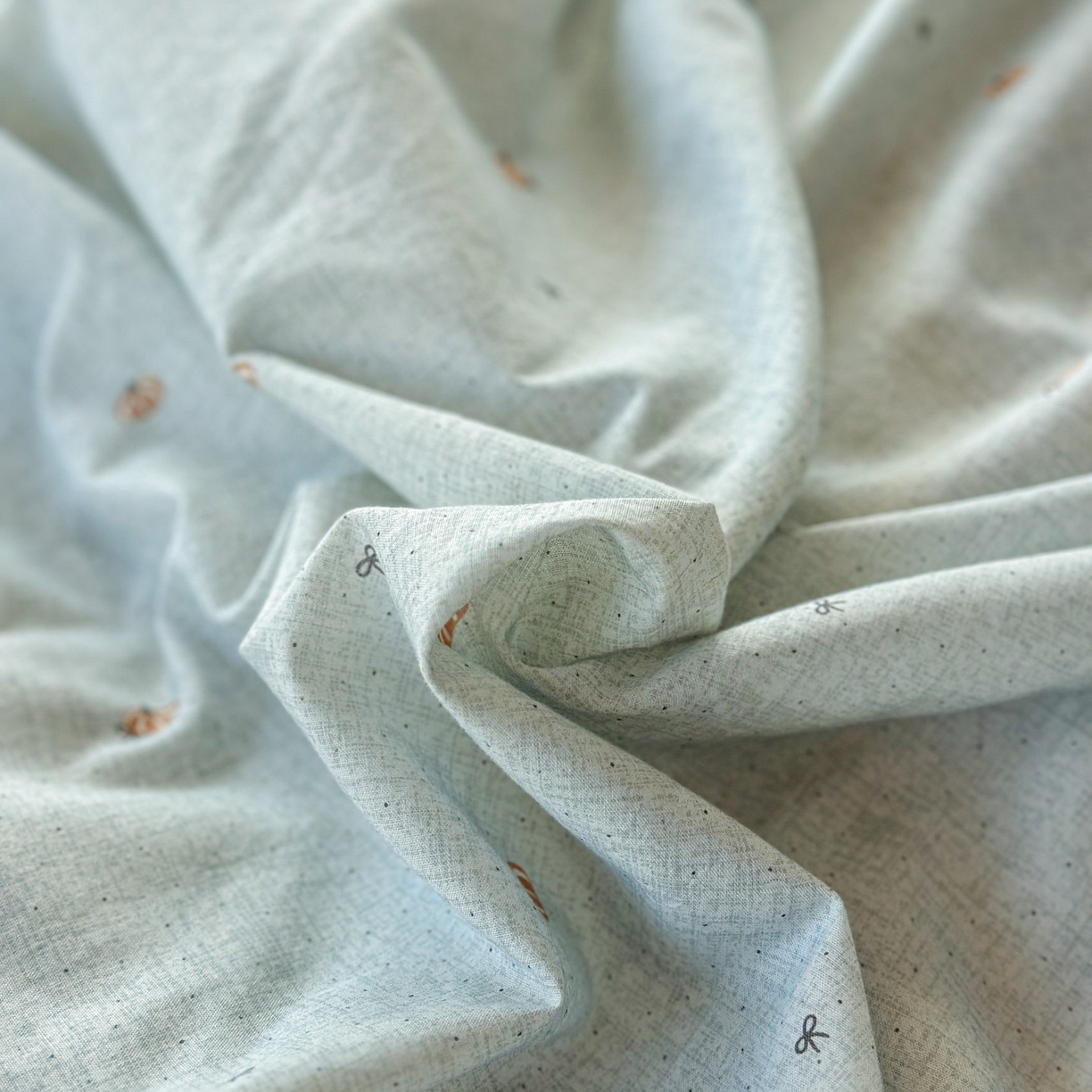 91家纺网 家纺一手货源 找家纺 田野 2026新款全棉棉麻四件套-碎花系列 小南瓜