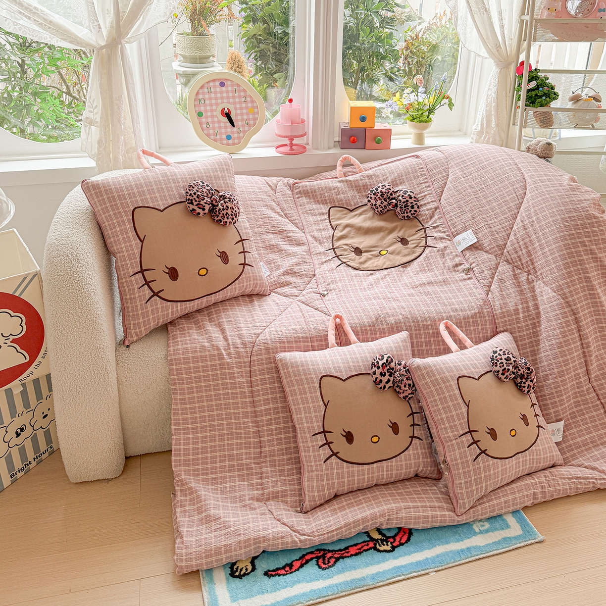 91家纺网 家纺一手货源 找家纺 （总）古本家居 2026新款四季款水洗KT抱枕被