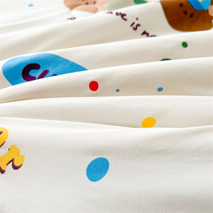 91家纺网 家纺一手货源 找家纺 爱屋及屋 2026新款小清新水洗棉棉花夏被夏凉被空调被 复古小熊