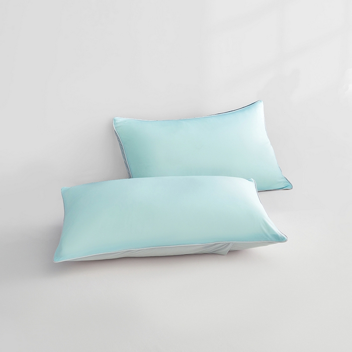 91家纺网 家纺一手货源 找家纺 沐晴家纺 2026新款A类氨纶凉感丝双拼纯色空调被大豆夏被 冰川蓝灰