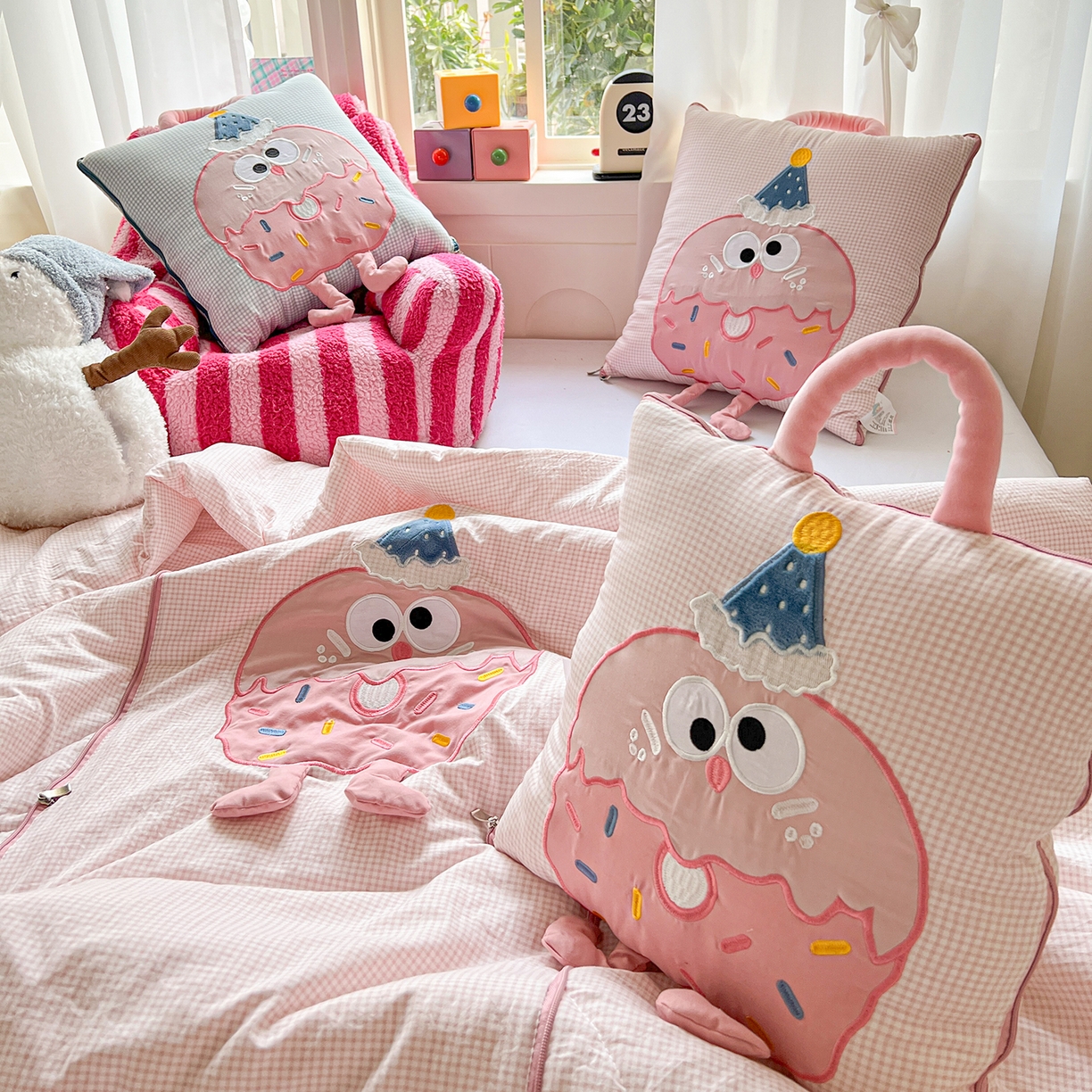 91家纺网 家纺一手货源 找家纺 （总）古本家居 2026新款四季款水洗曲奇抱枕被