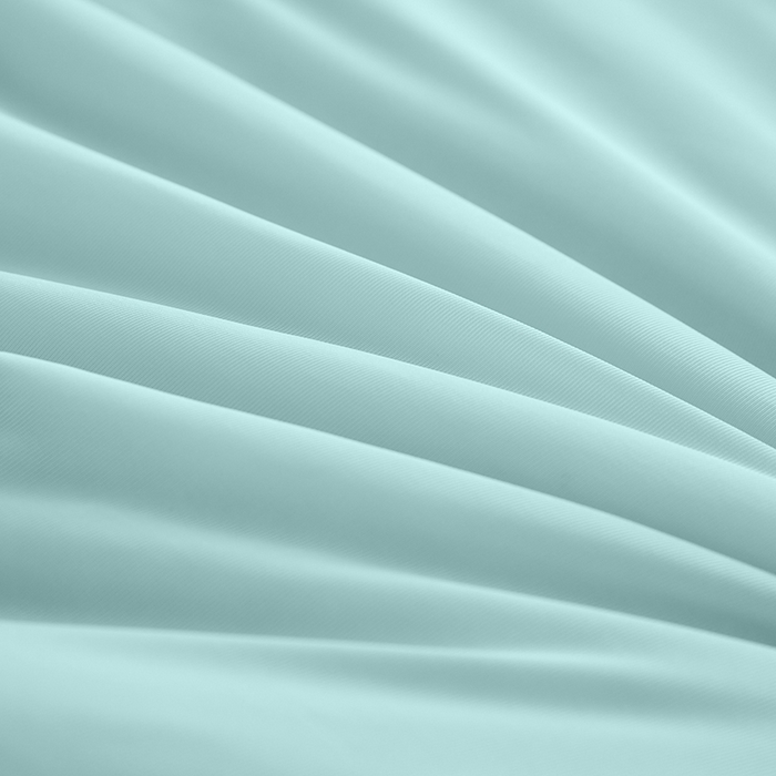 91家纺网 家纺一手货源 找家纺 沐晴家纺 2026新款A类氨纶凉感丝双拼纯色空调被大豆夏被 冰川蓝绿