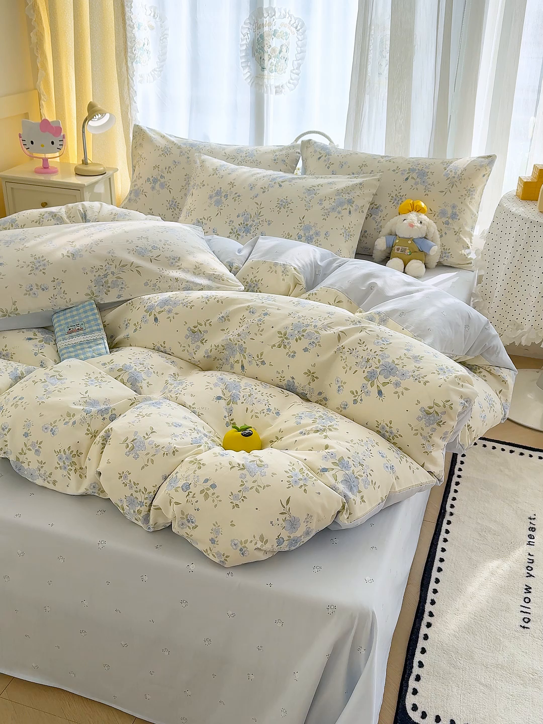 91家纺网 家纺一手货源 找家纺 铺尚美家纺 2026新款12868新疆全棉纯棉印花四件套（提供质检报告 苏林-米蓝