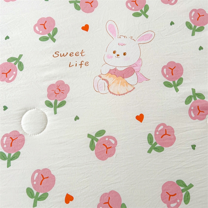 91家纺网 家纺一手货源 找家纺 爱屋及屋 2026新款小清新水洗棉棉花夏被夏凉被空调被 曼塔玫瑰