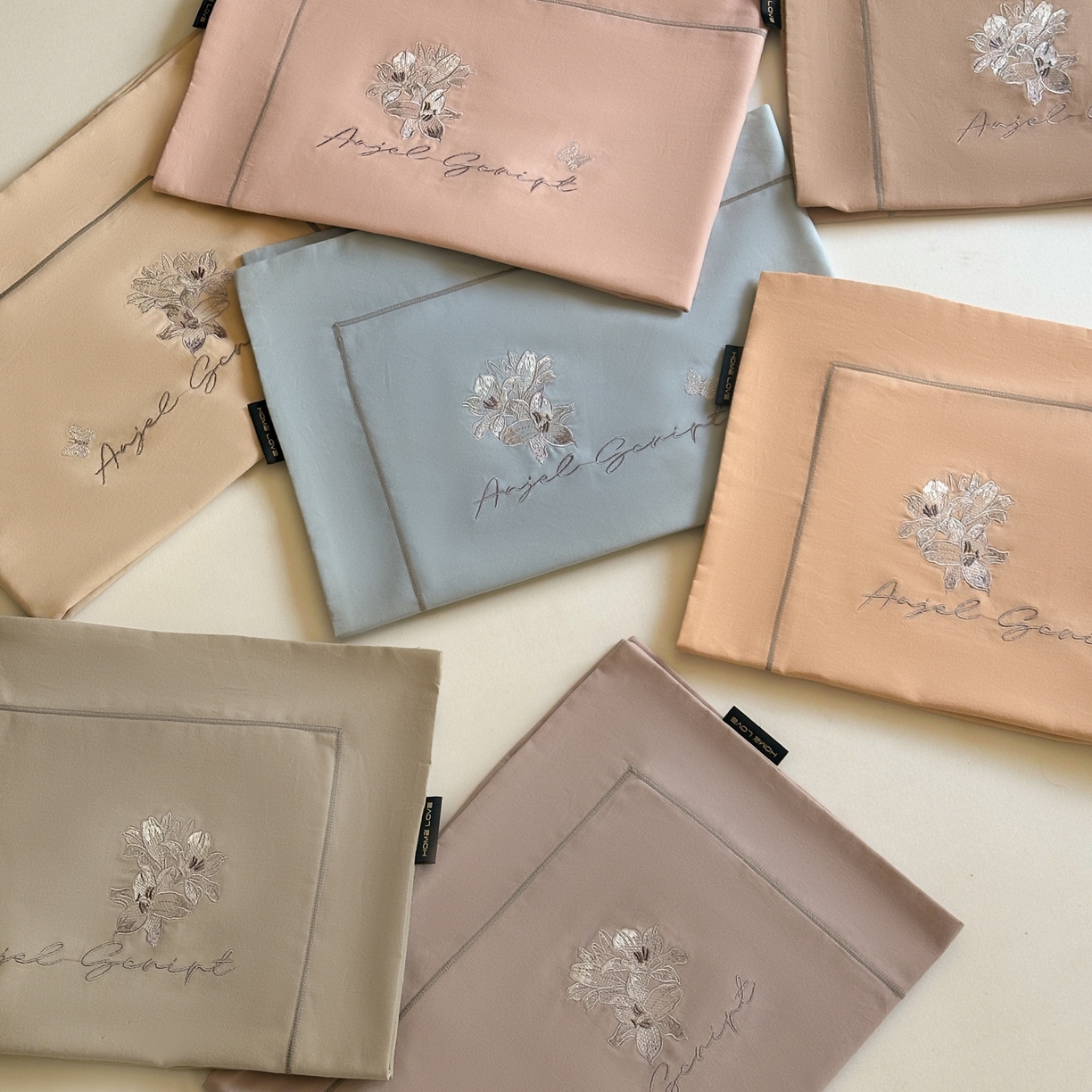 91家纺网 家纺一手货源 找家纺 （总）芯丝路家纺 2026新款全棉磨毛工艺绣花款四件套-春谣