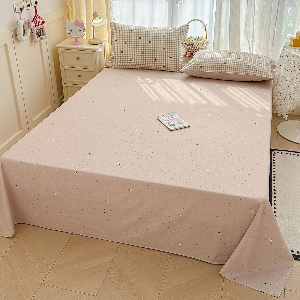 91家纺网 家纺一手货源 找家纺 铺尚美家纺 2026新款12868新疆全棉纯棉印花四件套（提供质检报告 温莎小熊