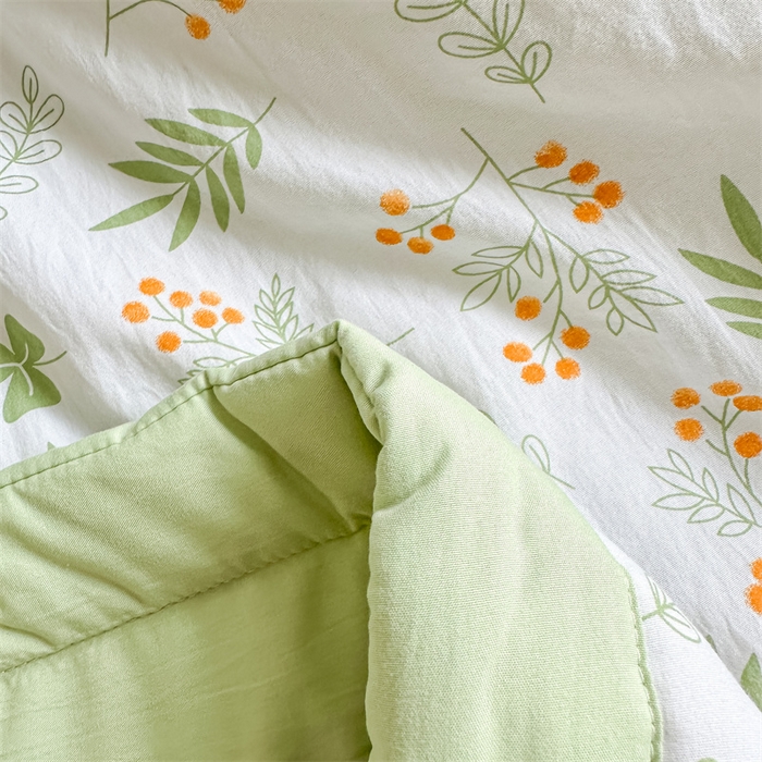 91家纺网 家纺一手货源 找家纺 爱屋及屋 2026新款小清新水洗棉棉花夏被夏凉被空调被 清新绿意