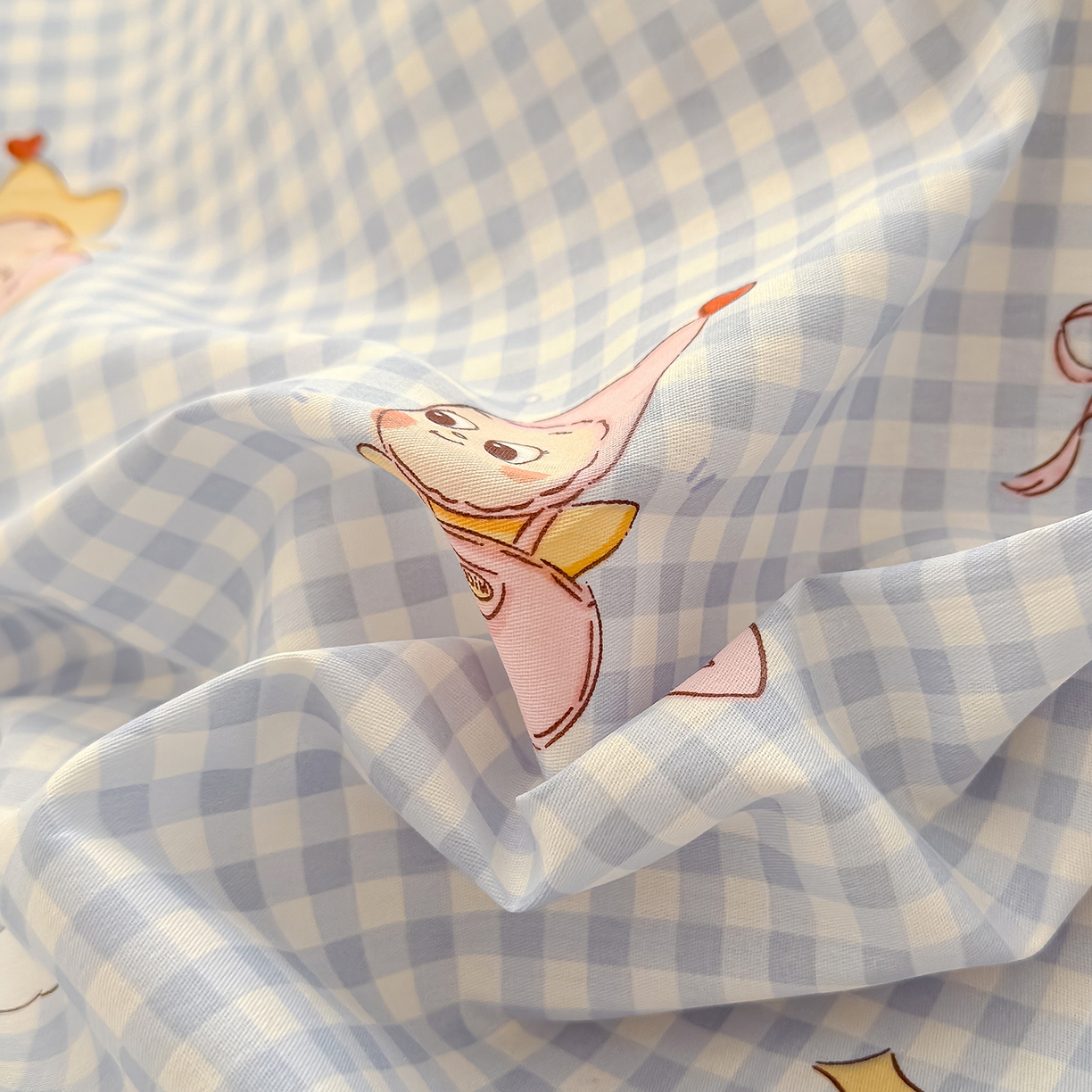 91家纺网 家纺一手货源 找家纺 铺尚美家纺 2026新款12868新疆全棉纯棉印花四件套（提供质检报告 星星人