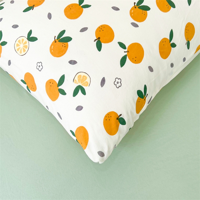 91家纺网 家纺一手货源 找家纺 爱屋及屋 2026新款小清新水洗棉棉花夏被夏凉被空调被 小橙子