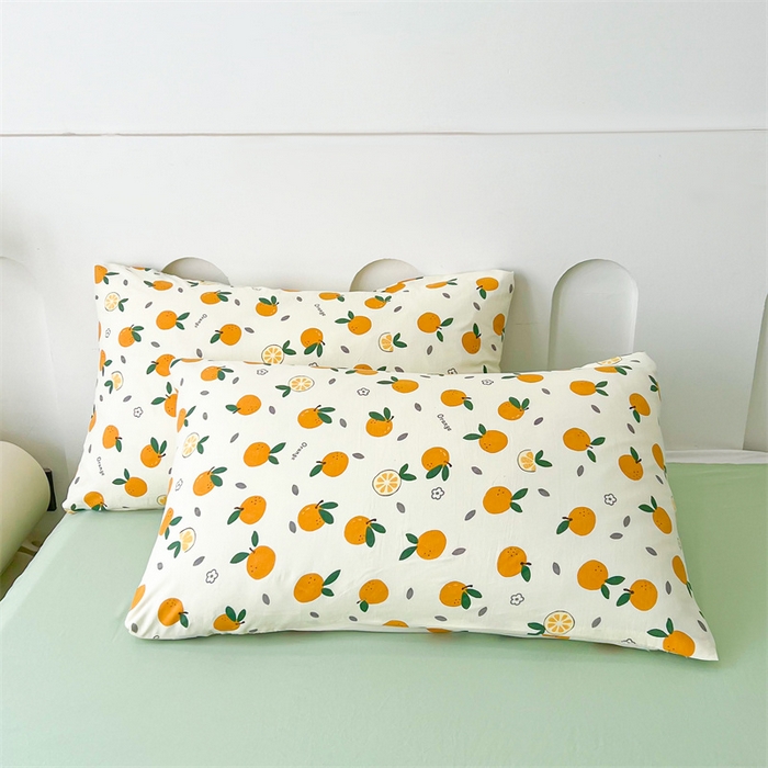 91家纺网 家纺一手货源 找家纺 爱屋及屋 2026新款小清新水洗棉棉花夏被夏凉被空调被 小橙子