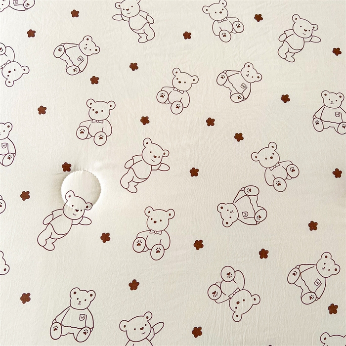 91家纺网 家纺一手货源 找家纺 爱屋及屋 2026新款小清新水洗棉棉花夏被夏凉被空调被 小熊博士